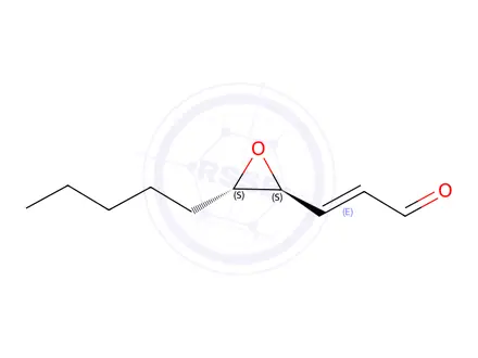Chemical structure of 4,5-Epoxy-(E)-2-Decenal