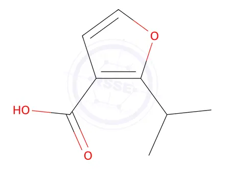 Chemical structure of 2-(propan-2-yl)furan-3-carboxylic acid