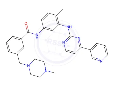 Chemical structure of Imatinib meta-Methyl-Piperazine Impurity