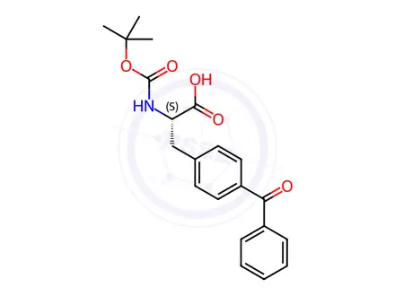 Chemical structure of Boc-p-Bz-Phe-OH