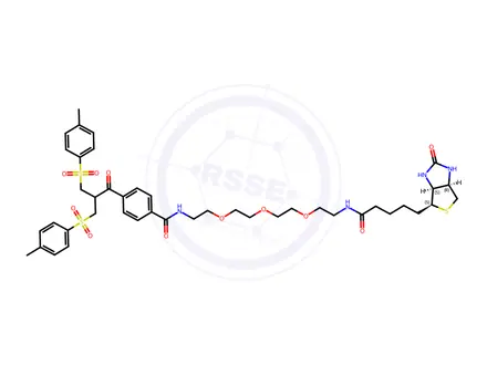 Chemical structure of Biotin-PEG3-Bis-sulfone