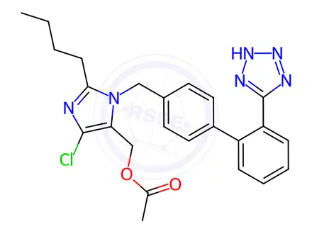 Chemical structure of O-Acetyl Losartan