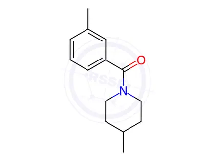 Chemical structure of 4-Methyl-1-(3-Methylbenzoyl)piperidine, 97%