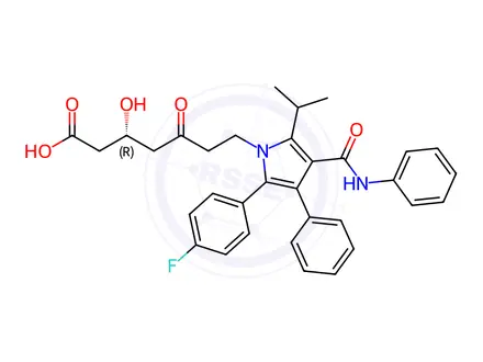 Chemical structure of Atorvastatin EP Impurity O