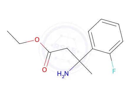Chemical structure of Ethyl 3-amino-3-(2-fluorophenyl)butanoate