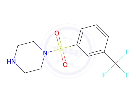 Chemical structure of 1-[3-(Trifluoromethyl)benzenesulfonyl]piperazine
