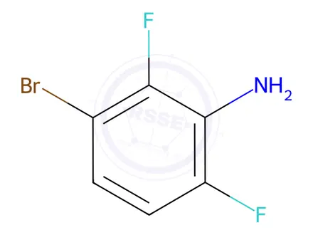 Chemical structure of 3-Bromo-2,6-difluoroaniline