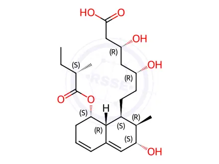 Chemical structure of 3'alpha-Isopravastatin