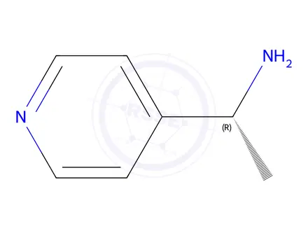 Chemical structure of (R)-1-(4-Pyridyl)ethylamine Dihydrochloride