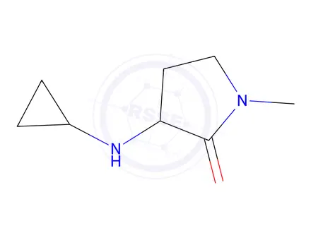 Chemical structure of 3-(cyclopropylamino)-1-methylpyrrolidin-2-one