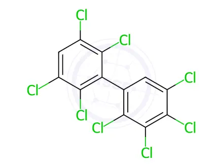 Chemical structure of 2,2',3,3',4,5,5',6'-Octachlorobiphenyl