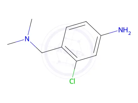 Chemical structure of 3-chloro-4-[(dimethylamino)methyl]aniline