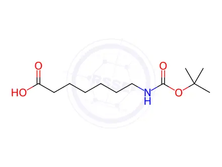 Chemical structure of 7-((tert-Butoxycarbonyl)amino)heptanoic Acid