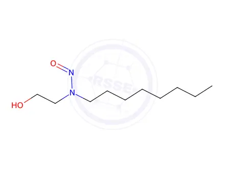 Chemical structure of N-Nitroso-N-(2-hydroxyethyl)-N-octylamine