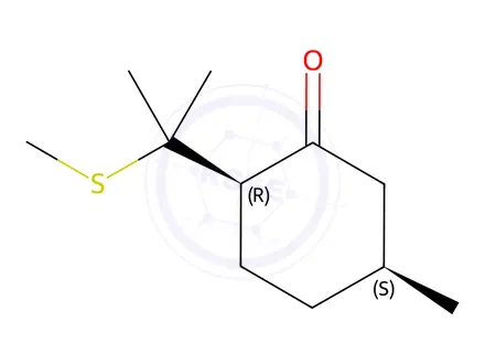Chemical structure of 8-(METHYLTHIO)MENTHONE