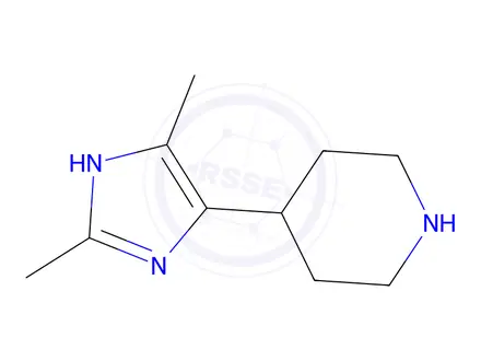 Chemical structure of 4-(2,4-Dimethyl-1H-imidazol-5-yl)piperidine