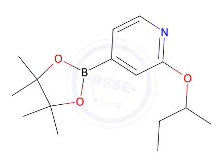 Chemical structure of 2-(sec-Butoxy)-4-(4,4,5,5-tetramethyl-1,3,2-dioxaborolan-2-yl)pyridine