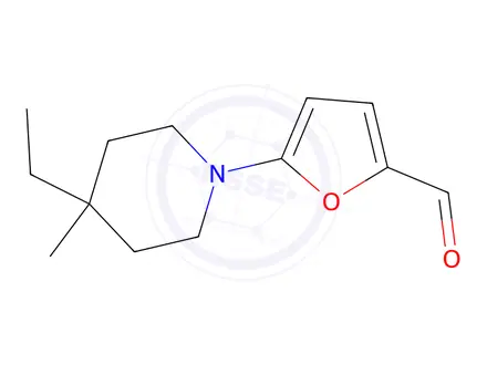 Chemical structure of 5-(4-Ethyl-4-methylpiperidin-1-yl)furan-2-carbaldehyde