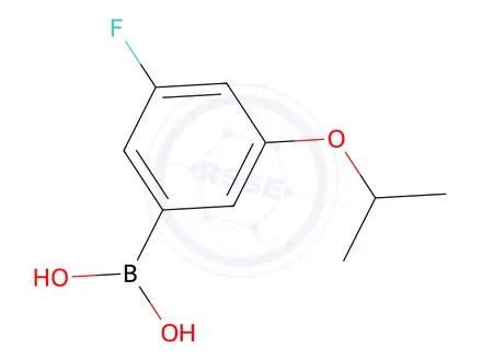 Chemical structure of 3-Fluoro-5-Isopropoxyphenylboronic Acid