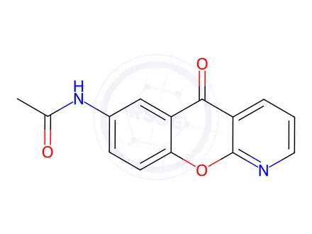 Chemical structure of Acetamide, N-(5-oxo-5H-[1]benzopyrano[2,3-b]pyridin-7-yl)-