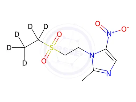 Chemical structure of Tinidazole-[D5]