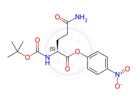 Chemical structure of Boc-Gln-ONp