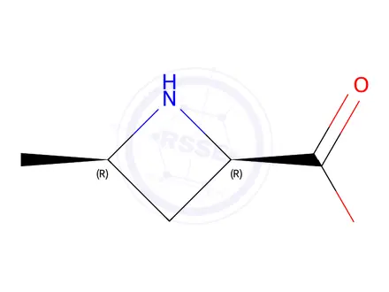 Chemical structure of (2R,4R)-4-methylazetidine-2-carboxylic acid