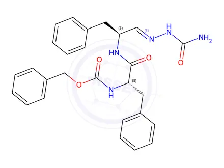 Chemical structure of Z-PHE-PHE-ALDEHYDE SEMICARBAZONE
