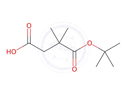 Chemical structure of 4-(tert-Butoxy)-3,3-dimethyl-4-oxobutanoic Acid