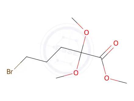 Chemical structure of Methyl 5-Bromo-2,2-dimethoxypentanoate