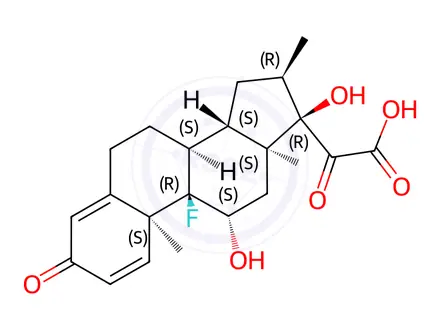 Chemical structure of 21-Carboxy Dexamethasone