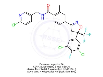 Chemical structure of Fluralaner Impurity 151