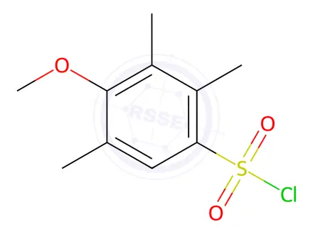 Chemical structure of 4-methoxy-2,3,5-trimethylbenzenesulfonyl chloride(SALTDATA: FREE)