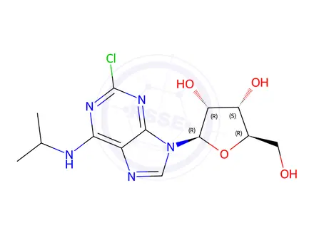 Chemical structure of 2-Chloro-N6-isopropyladenosine