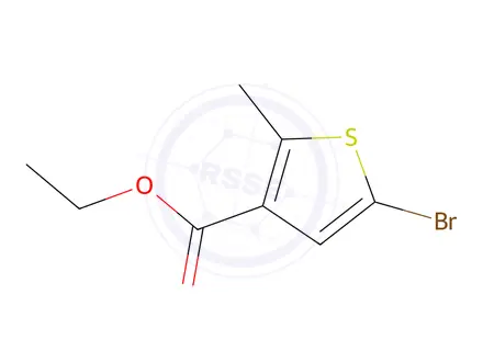 Chemical structure of 5-Bromo-2-Methyl-Thiophene-3-Carboxylic Acid Ethyl Ester