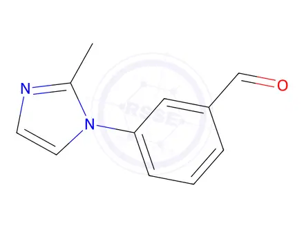 Chemical structure of 3-(2-Methyl-1H-imidazol-1-yl)benzaldehyde