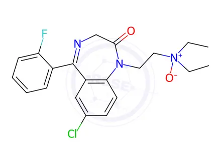 Chemical structure of Flurazepam N-Oxide Impurity