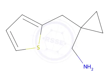 Chemical structure of (1-(Thiophen-2-ylmethyl)cyclopropyl)methanamine