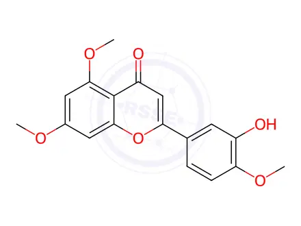 Chemical structure of 3'-Hydroxy-5,7,4'-trimethoxyflavone