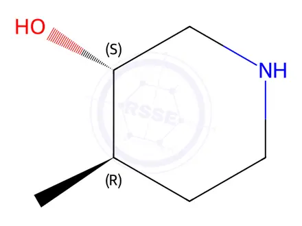 Chemical structure of (3S,4R)-4-methylpiperidin-3-ol