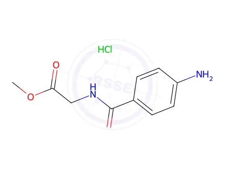Chemical structure of Methyl (4-aminobenzoyl)glycinate hydrochloride