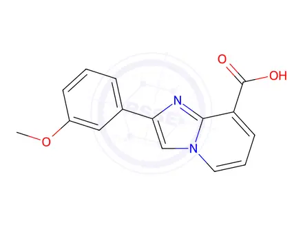 Chemical structure of 2-(3-Methoxy-phenyl)-iMidazo[1,2-a]pyridine-8-carboxylic acid