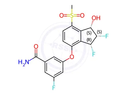 Chemical structure of Belzutifan Amide Impurity