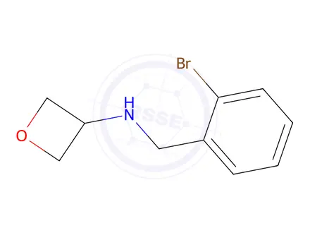 Chemical structure of N-(2-Bromobenzyl)oxetan-3-amine
