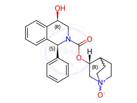 Chemical structure of 4R-hydroxy solifenacin N1-oxide