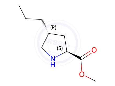 Chemical structure of Methyl (2S,4R)-4-propylpyrrolidine-2-carboxylate