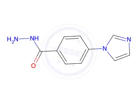 Chemical structure of 4-(1H-Imidazol-1-yl)benzohydrazide