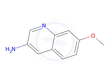 Chemical structure of 7-Methoxyquinolin-3-amine