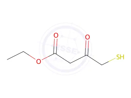 Chemical structure of ethyl 3-oxo-4-sulfanylbutanoate