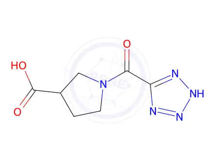 Chemical structure of 1-(1H-1,2,3,4-Tetrazole-5-carbonyl)pyrrolidine-3-carboxylic acid